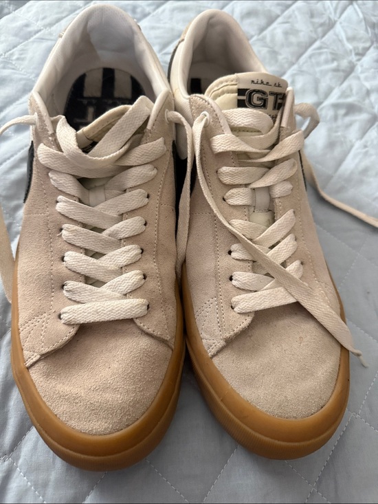 Nike Other - Nike Men’s Tan Suede Sneakers with Black Swoosh and Gum Sole
